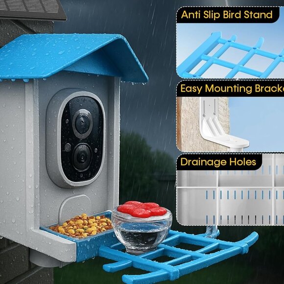 Smart Bird Feeder w Camera AI Bird Identification - Picture 2 of 6